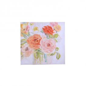 Quadro stampa peonie rosa