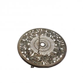 Tavolo in alluminio pressofuso nero con 2 sedie da esterno giardino