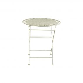 Tavolo avorio in ferro con 2 sedie da esterno giardino