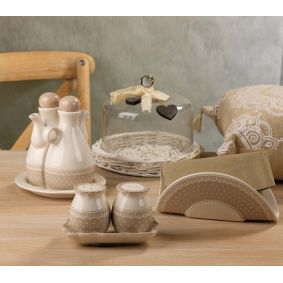 Portatovagliolo in ceramica