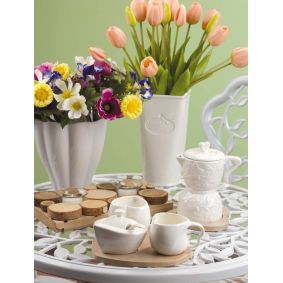 Vaso in ceramica a forma di fiore