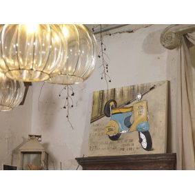 Quadro dipinto lambretta