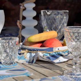 Set 6 bicchieri acqua Rombi in vetro