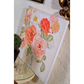 Quadro stampa peonie rosa