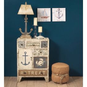 Lampada ancora in legno