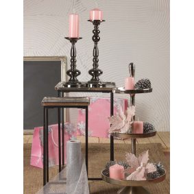 Alzata in alluminio 3 piani silver