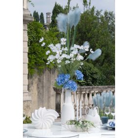 Vaso in ceramica bianca