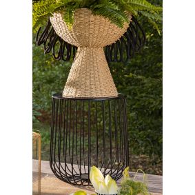 Cesto portavaso con frange