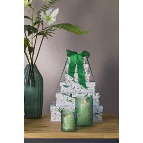 Set scatole peonie bianche