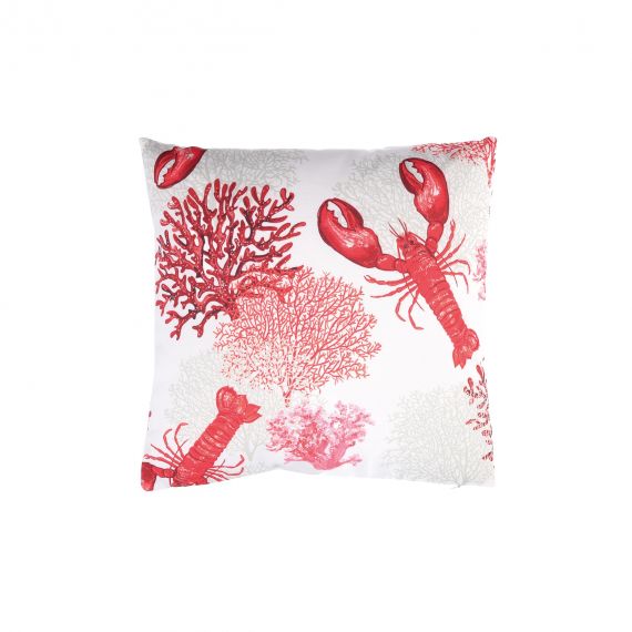 Cuscino quadrato in tessuto Aragoste