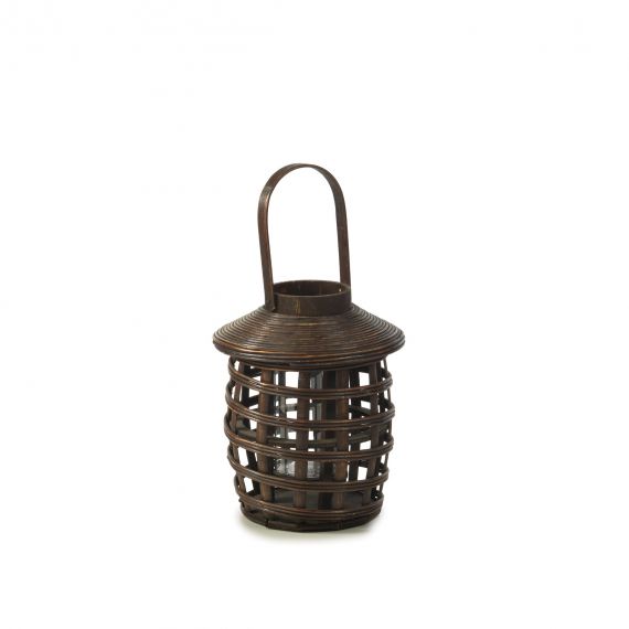 Lanterna in legno marrone