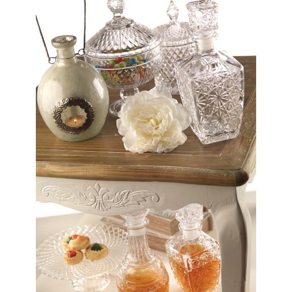 Bottiglia in vetro trasparente con tappo