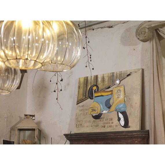 Quadro dipinto lambretta