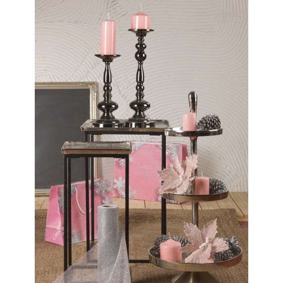 Alzata in alluminio 3 piani silver