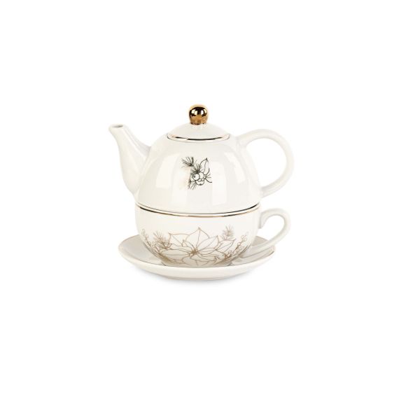 Teiera Tea for One porcellana pino/stella